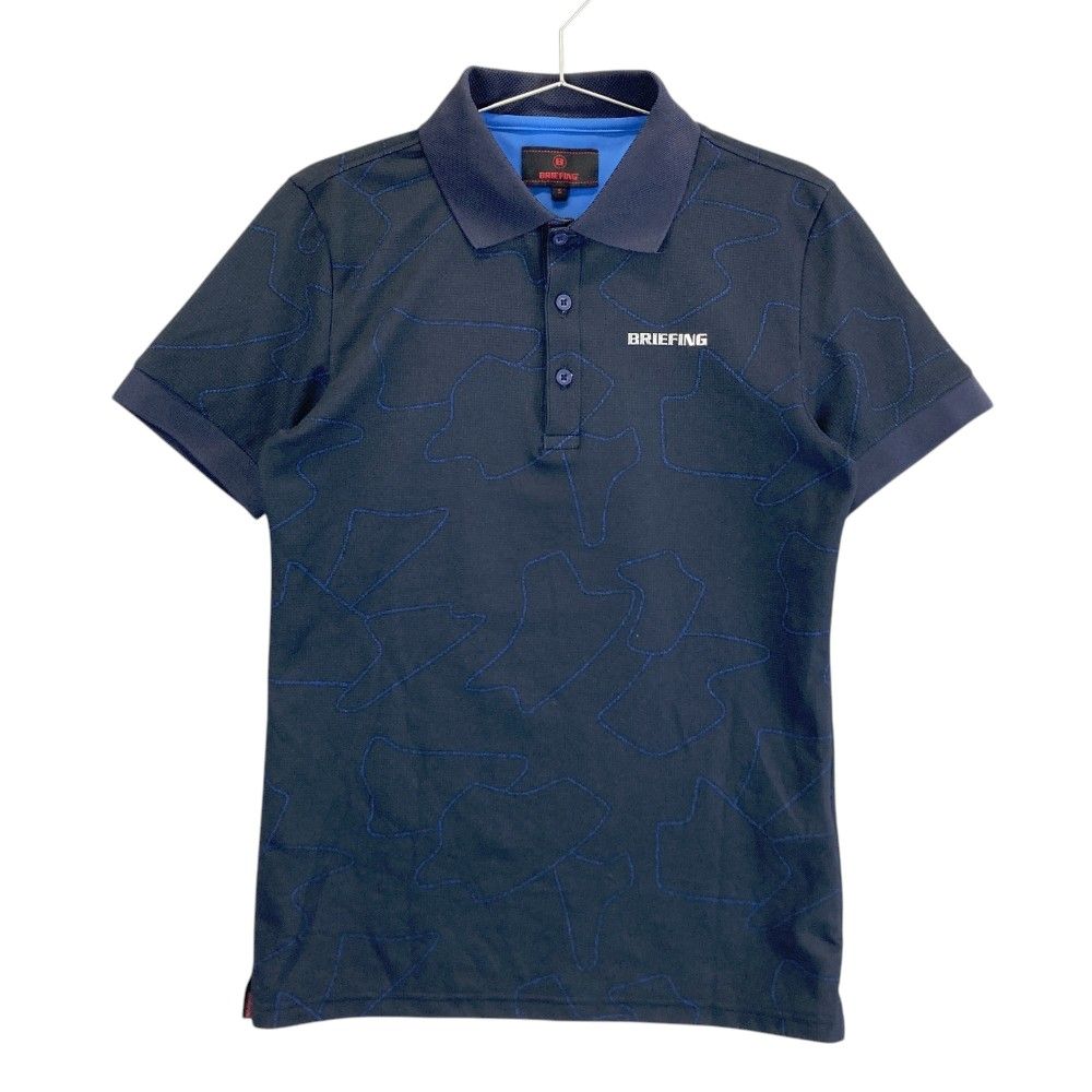 サイズ：S BRIEFING GOLF ブリーフィング 半袖ポロシャツ 総柄