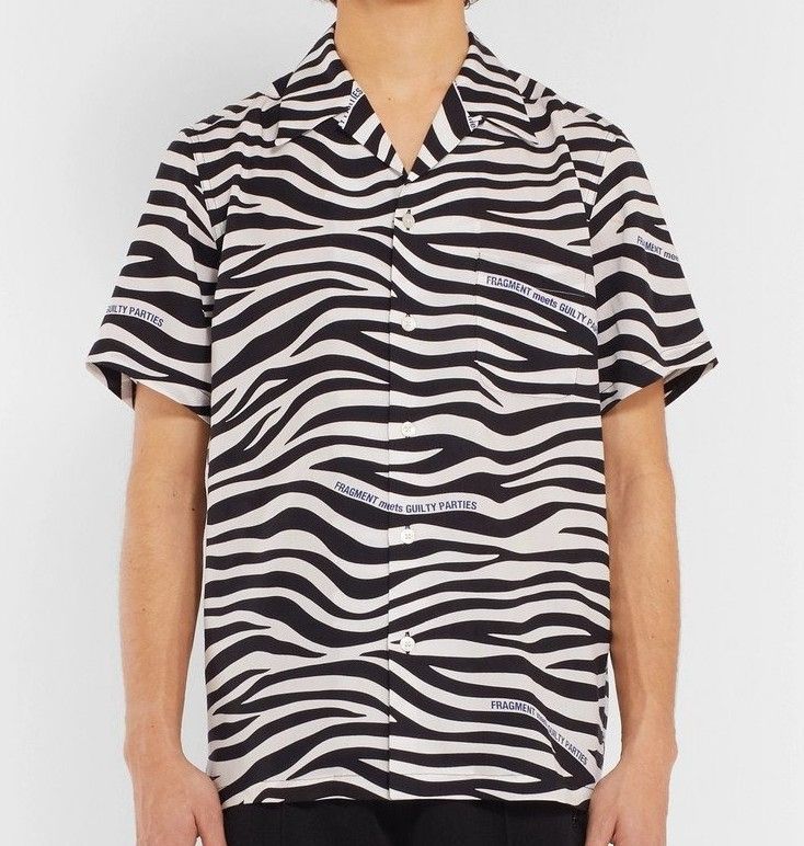 【未使用品・希少】 WACKO MARIA × FRAGMENT アロハシャツ WACKO MARIA x FRAGMENT｜ワコマリア フラグメント ZEBRA-PRINT