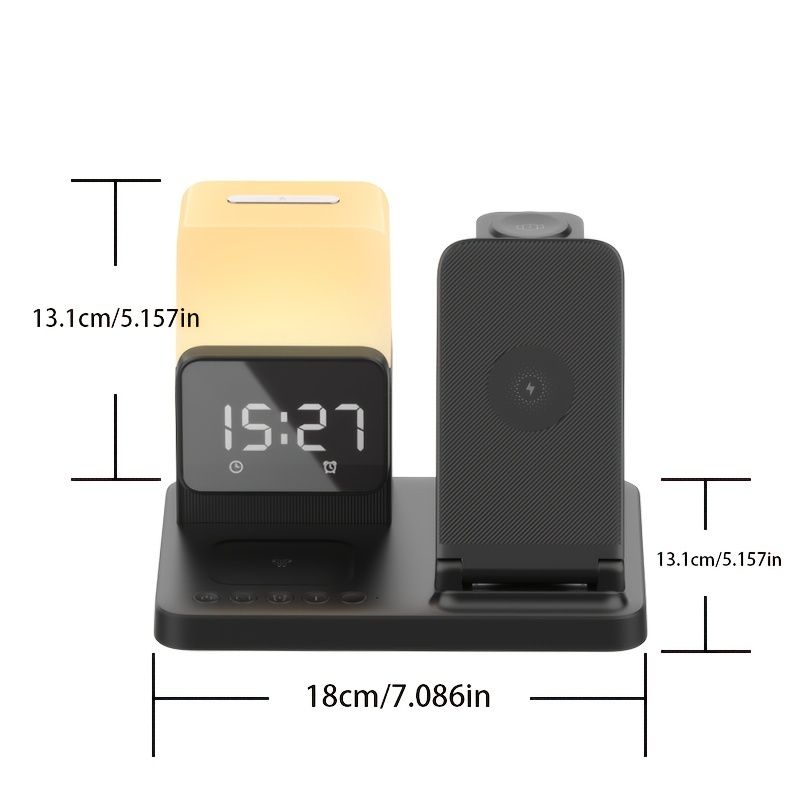 6-in-1高速充電ステーション、折りたたみ式ワイヤレス充電器スタンド、携帯電話用ワイヤレス充電器、iPhone 14、13、12、11/Pro/Max/Mini/Plus、X、XR、XS/MAX、SE、8/Plus用ヘッドフォンウォッチ充電器