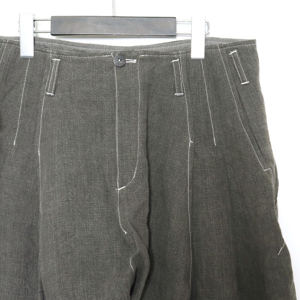 40s French vintage linen short pants