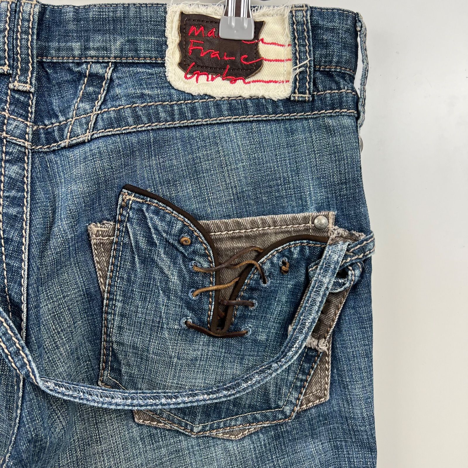 Y2K archive マリテフランソワジルボー サルエルデニムパンツ 2way MARITHE FRANCOIS GIRBAUD LE JEAN DE archive back rope denim pants