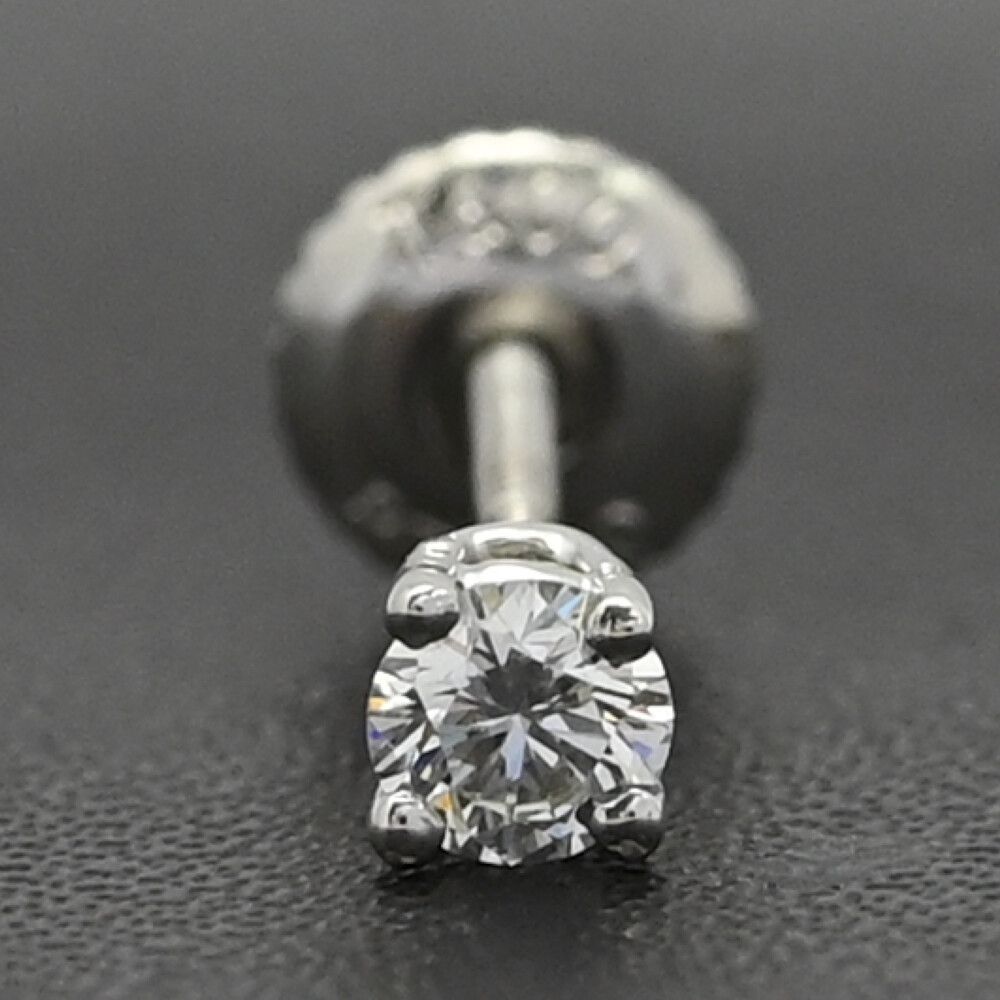 ティファニー ソリティアダイヤモンドピアス Pt950 0.1ct/TIFFANY＆Co