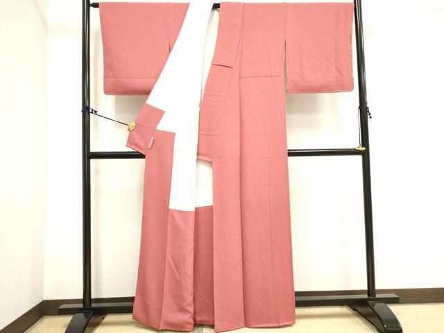 平和屋着物＊夏物 色無地 絽 真朱色 正絹 逸品 未使用 CAAT1258ev