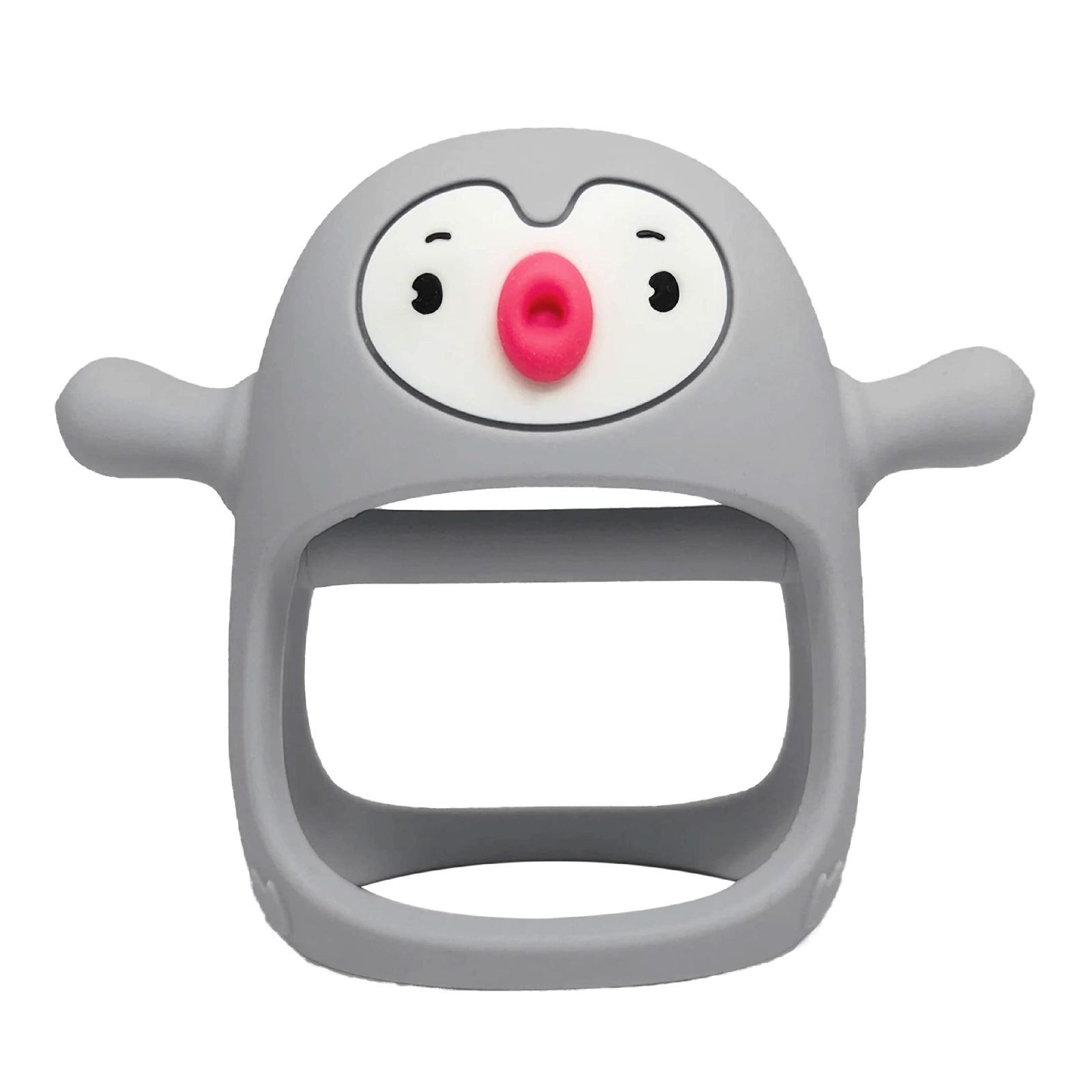 Smily Mia(スマイリーミア) しっかり握れて落っこちにくいリスト歯固め【日本正規品】指しゃぶり防止 おもちゃ ペンギン グレー