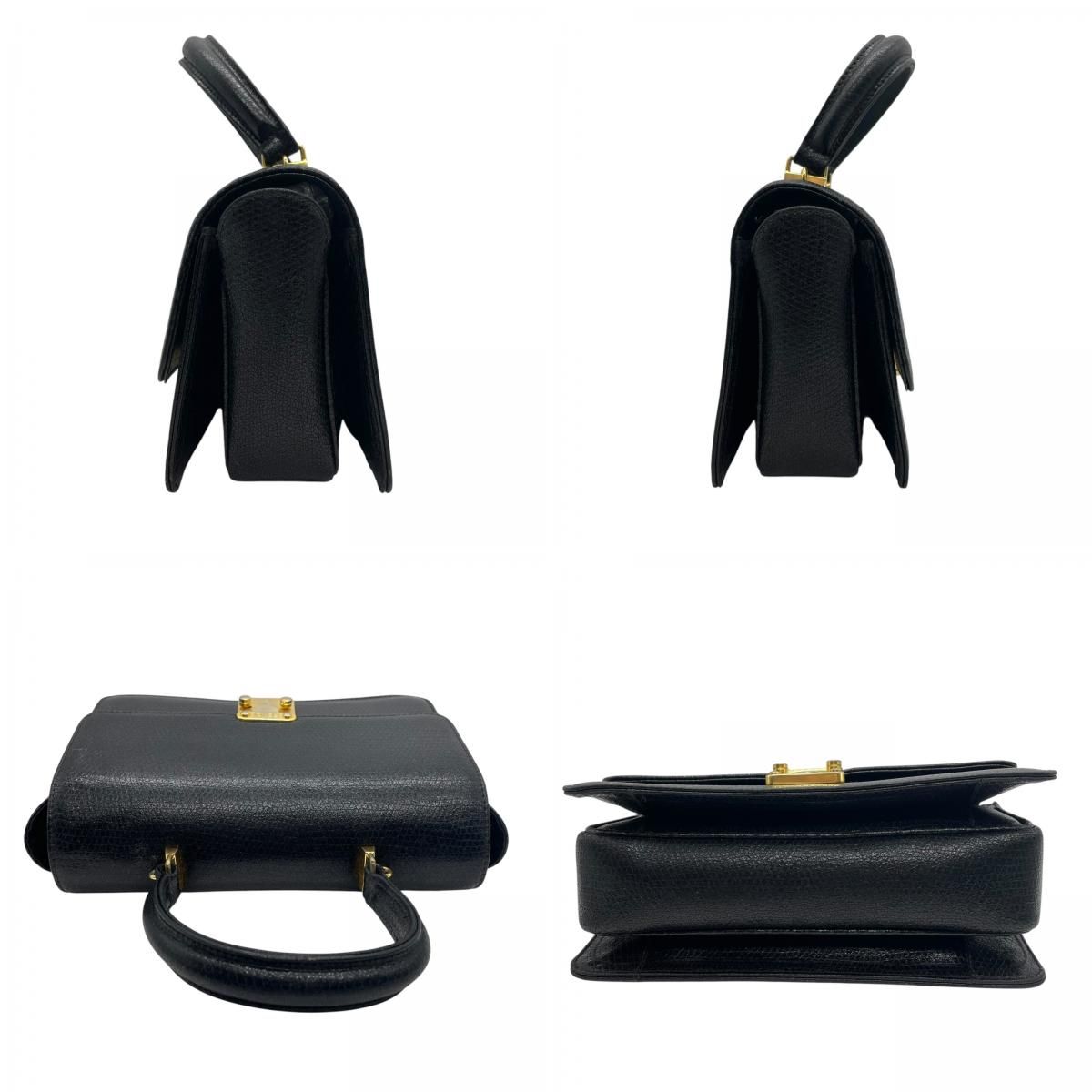 超希少✨ FENDI ハンドバッグ FF金具 2way 黒 レザー ドーム型 超希少✨ FENDI ハンドバッグ FF金具 2way 黒 レザー ドーム型