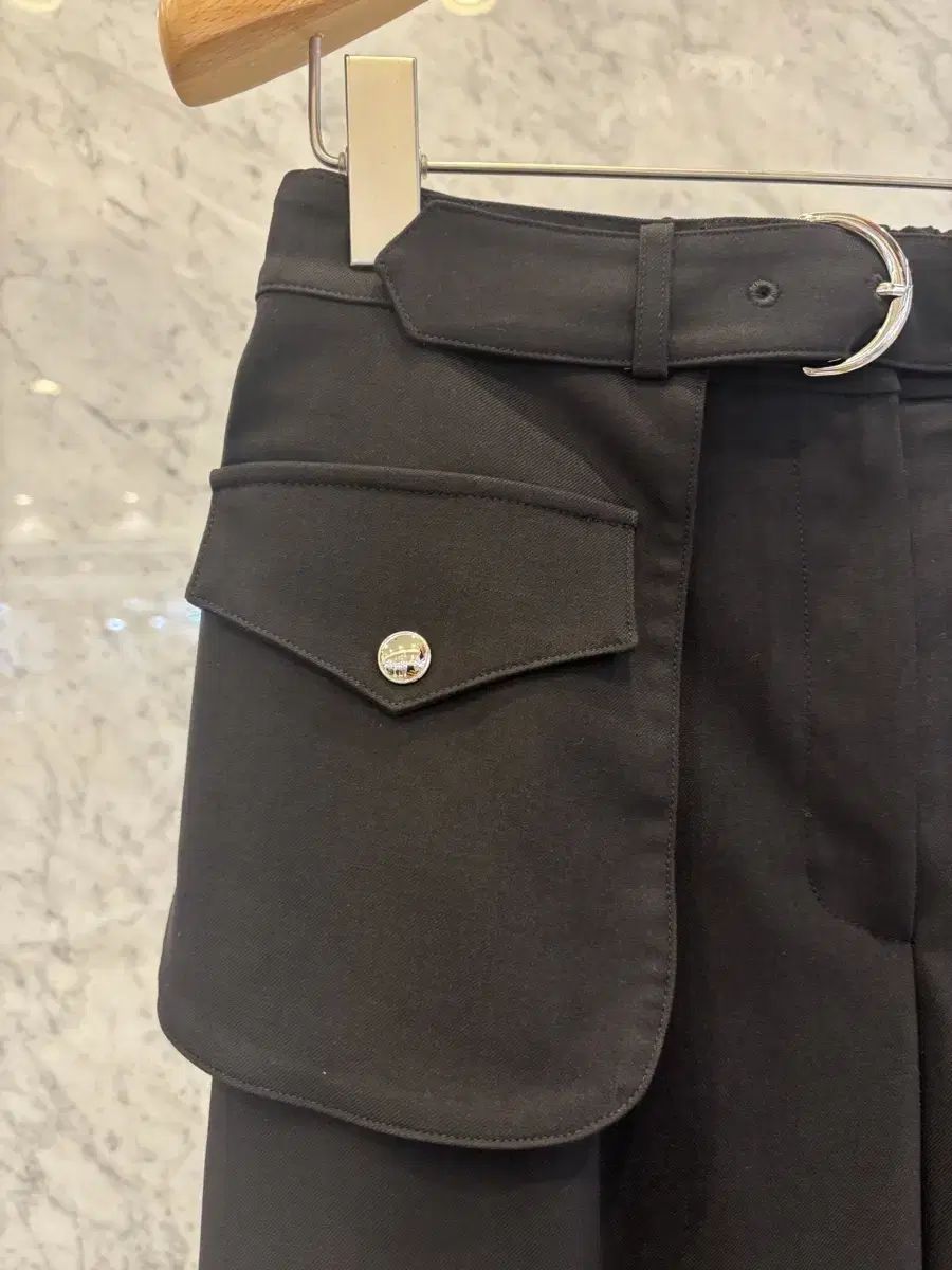 js ニューヨークスタイル 2025 f w ウエスト後ろゴム ポケット ベルト付き ポイント ワイド トンバ