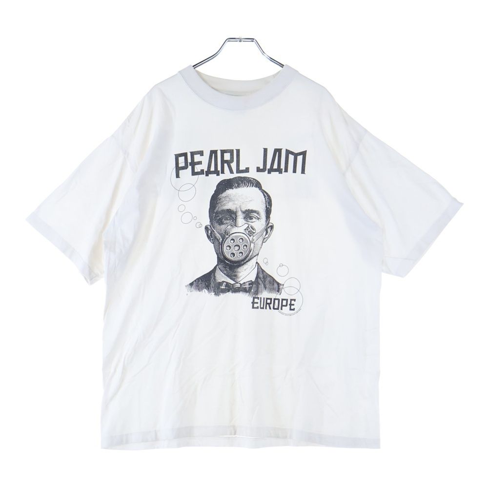 VINTAGE ヴィンテージ 90s PEARL JAM EUROPE TEE パールジャム ヨーロッパツアー 両面プリント半袖Tシャツ カットソー ホワイト