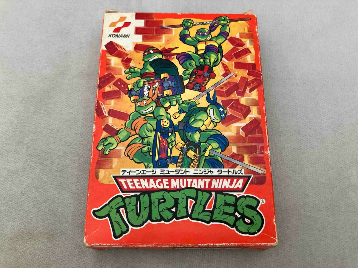 起動確認済 箱取説傷み有 ファミコン FC TEENAGE MUTANT NINJA