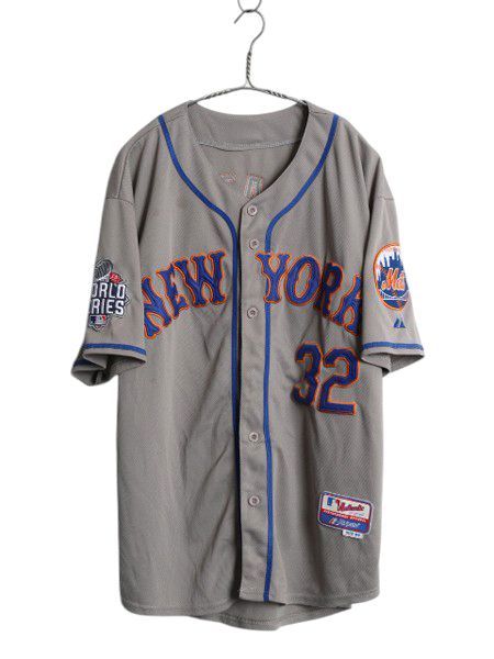 なクーポン配布中! MLB オフィシャル マジェスティック メッツ ベースボール シャツ メンズ XL 程| ゲームシャツ ジャージ ユニフォーム 半袖シャツ 大リーグ