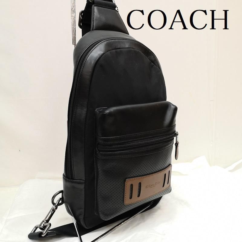 COACH コーチ ボディバッグ F56877 パフォレイテッドテレイン ミックスド マテリアル ボディ バッグ