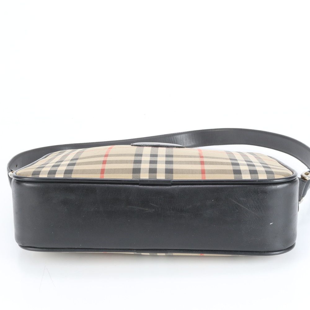 極美品 バーバリー ノバ チェック シャドーホース レザー ショルダー