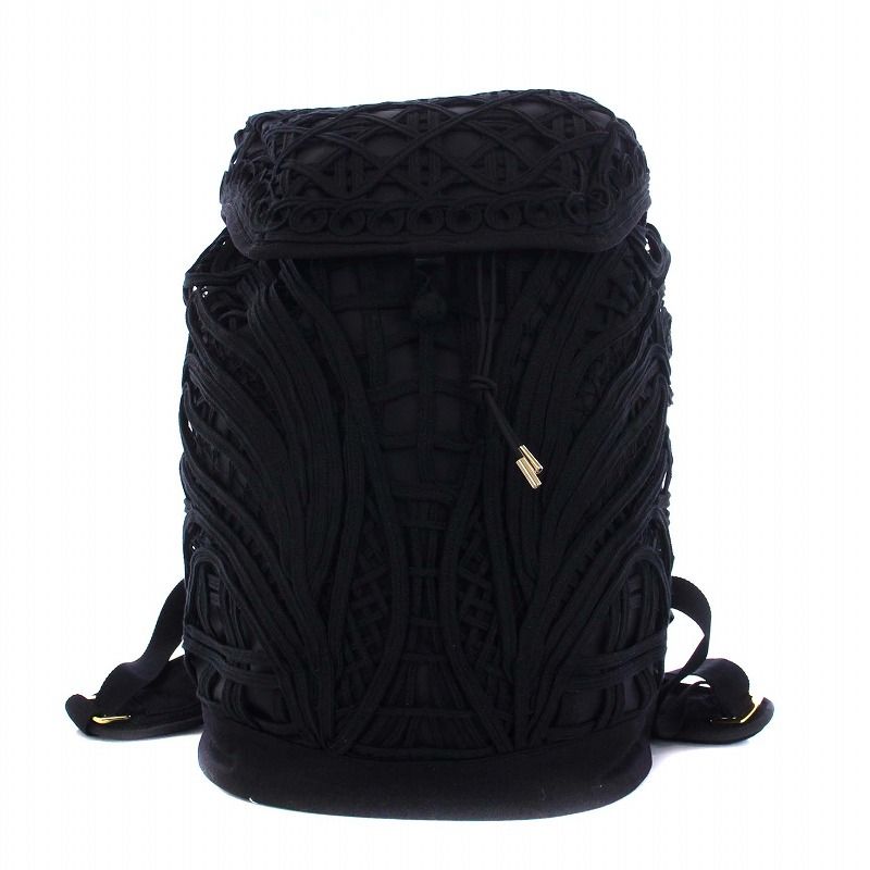 マメクロゴウチ Mame Kurogouchi Cording Embroidery Backpack コード刺繍 バックパック リュックサック  デイパック バッグ 黒 ブラック MM-AC401 /KH □SH - メルカリ