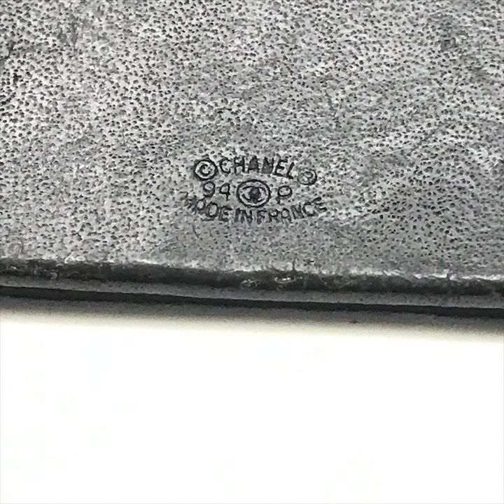 CHANEL シャネル ロゴ 三角プレート レザー チェーン キーリング