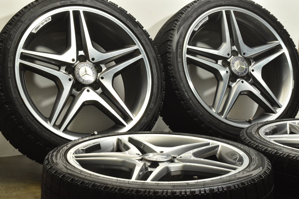 正規品 ベンツ W176 Aクラス AMG 純正 18in 7.5J 52 PCD112 ナンカン アイスアクティバ AW-1 225|40R18 品番 A1764010302