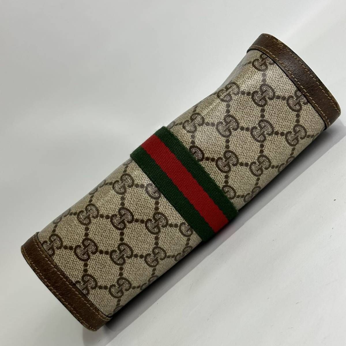 希少!!70's Vintage OLD GUCCI シェリーライン クレスト ヒートスタンプ クラッチバッグ オールドグッチ セカンドバック -  メルカリ