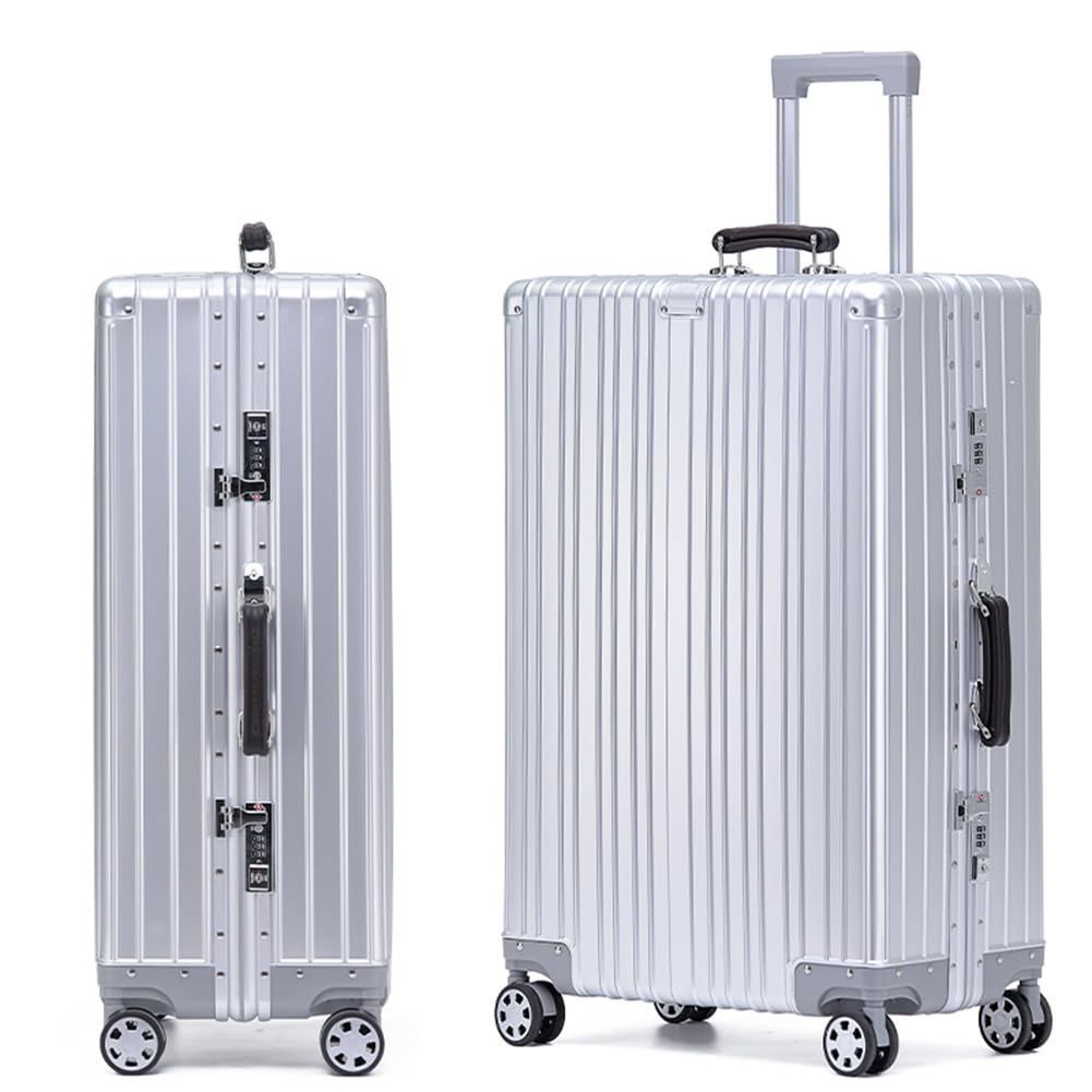 スーツケース　大型　軽量 静音キャスター 耐衝撃 大容量 Lサイズ シルバー BARGOCH スーツケース 軽量 大型 S M L サイズ 耐衝撃最強 キャリー