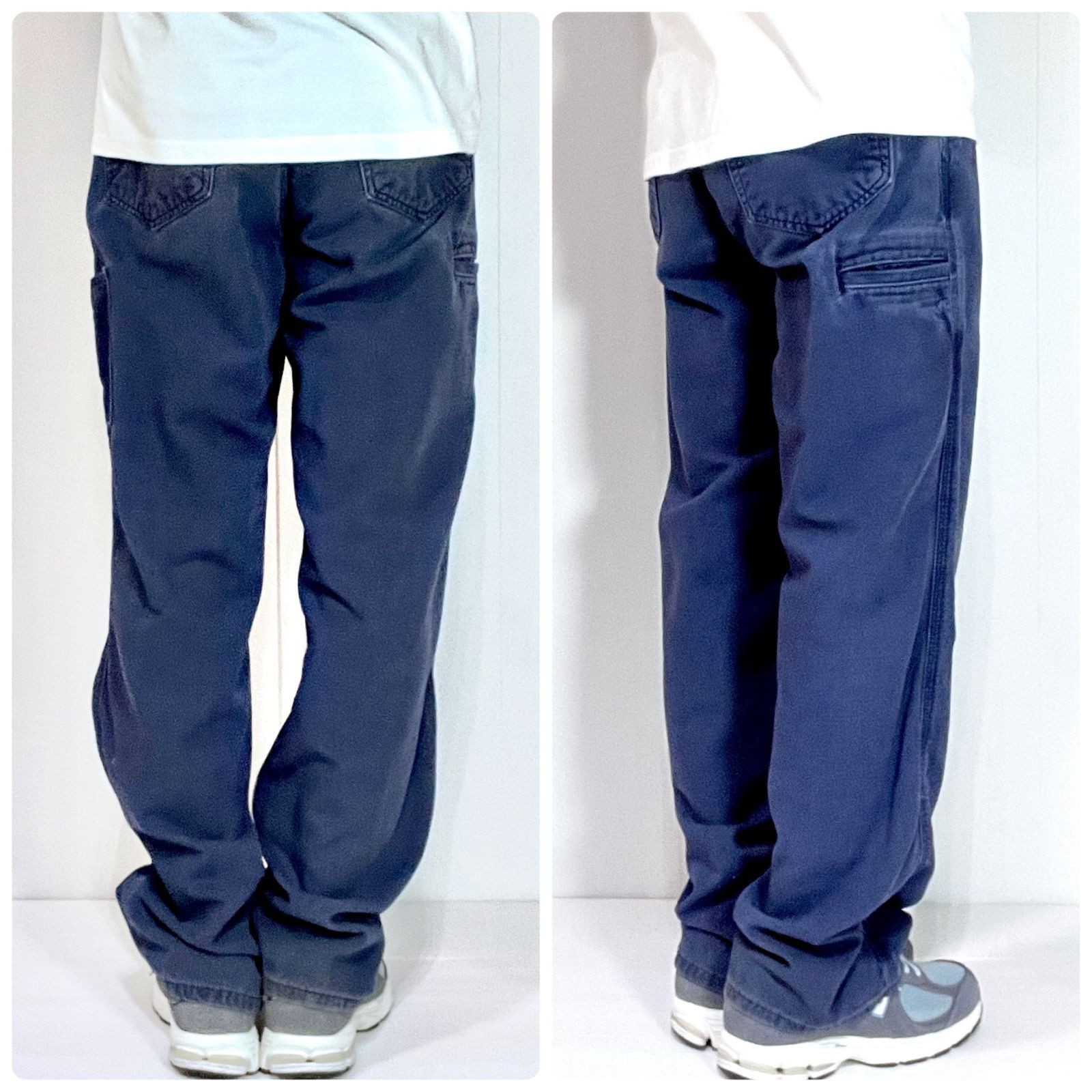 Carhartt y2kペインターパンツダークブルー/ライトブルー Carhartt カーハート W32L32 FRB159-DNY FR CAT2 ライトダック