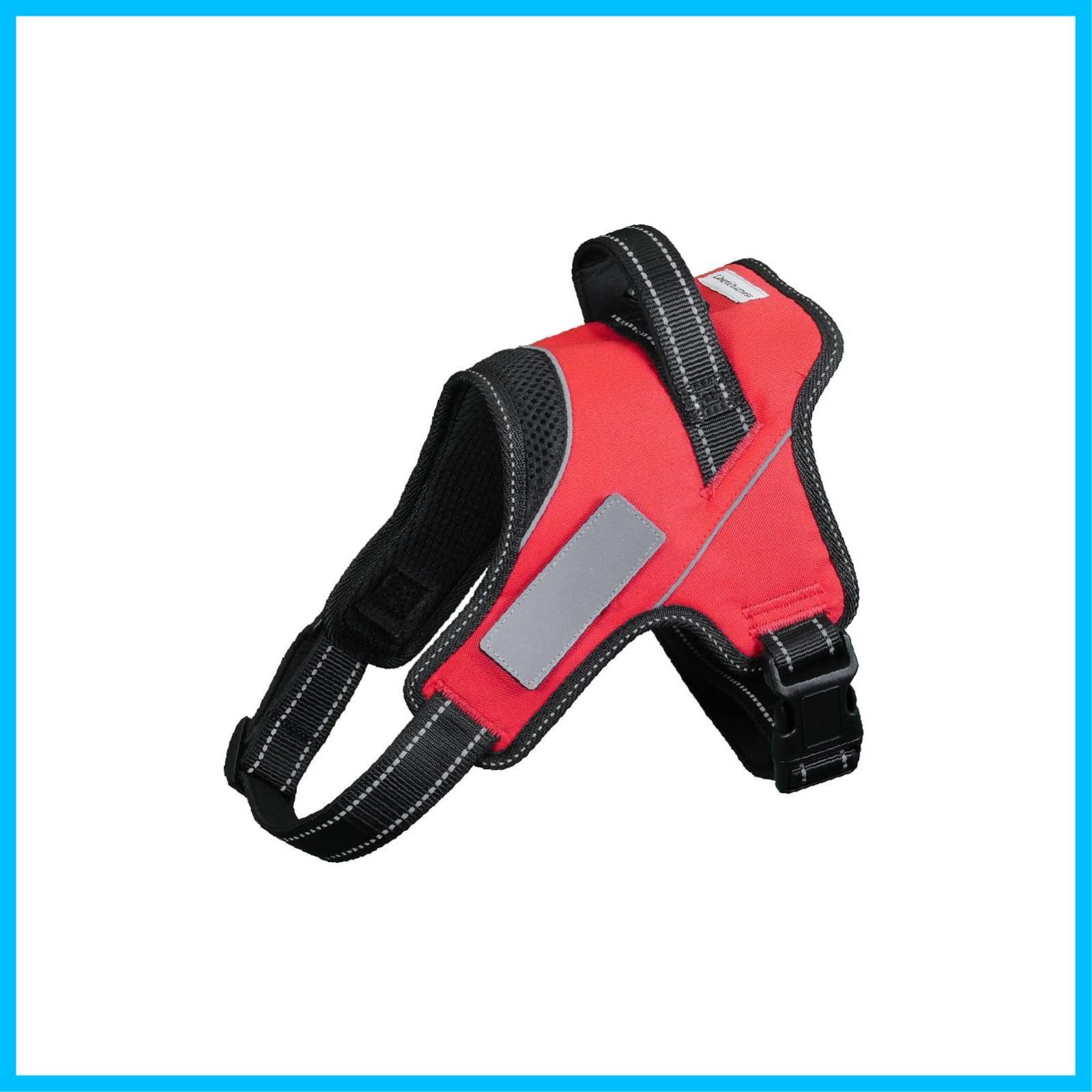犬 ハーネス 喉に優しい harness ネームプレート ドッグハーネス ドッグトレーナーも推薦 Liberte Mサイズ レッド