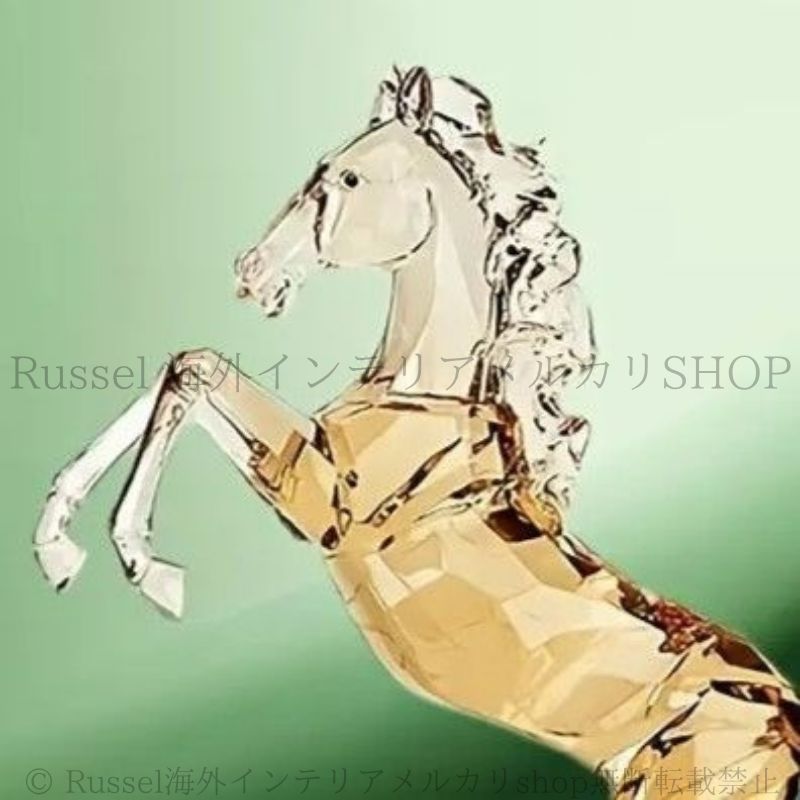置物 馬 オブジェ ホース 樹脂 クリア うま アニマル 透明 フィギュア