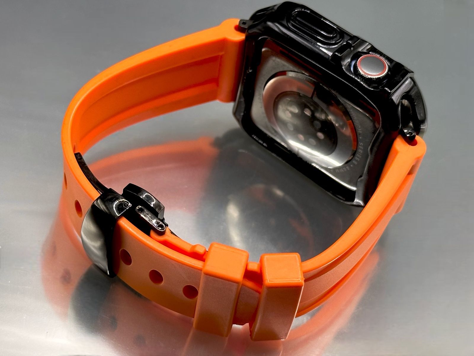 h@6 アップルウォッチバンドラバーベルトカバー AppleWatch ケース Apple watch アップルウォッチ ケース ラバーバンド