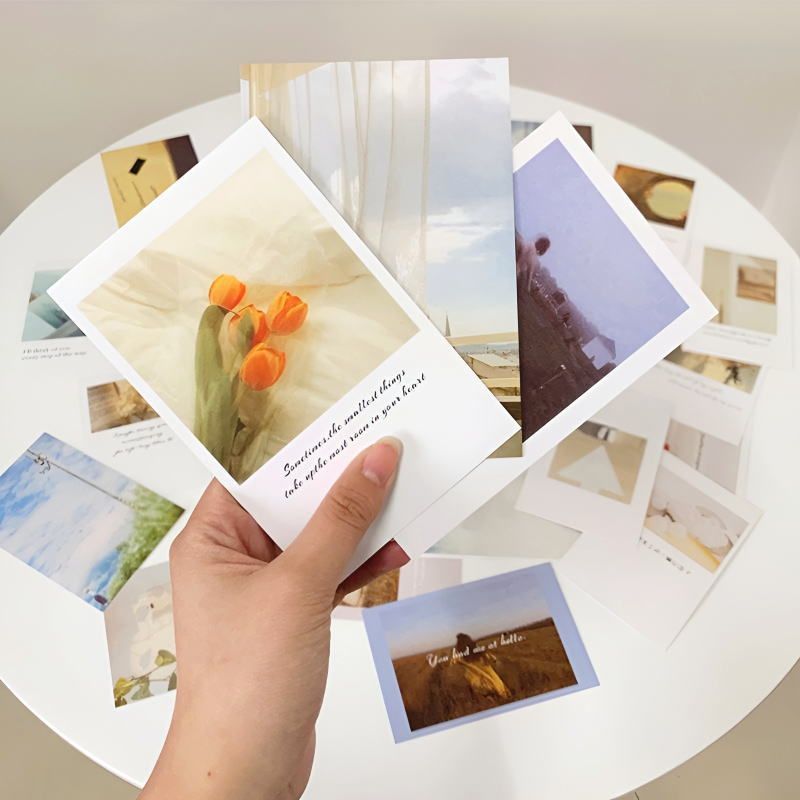 ポストカード 30枚セット シール付 おしゃれ 韓国 海外 壁 インテリア