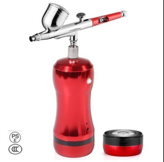 ♥ 充電式エアブラシ 分離式電池 塗装 プラモデル スプレーガン 模型 DIY USB充電式 ネイル ケーキのデコレーション 肌の保湿