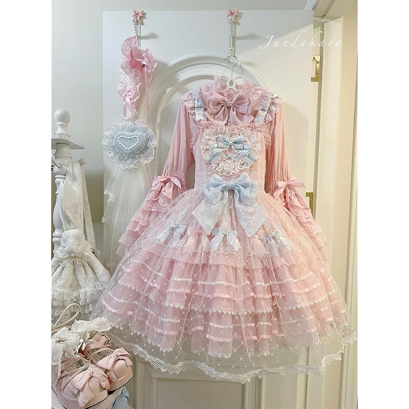 ジャンパースカート カチューシャ付き