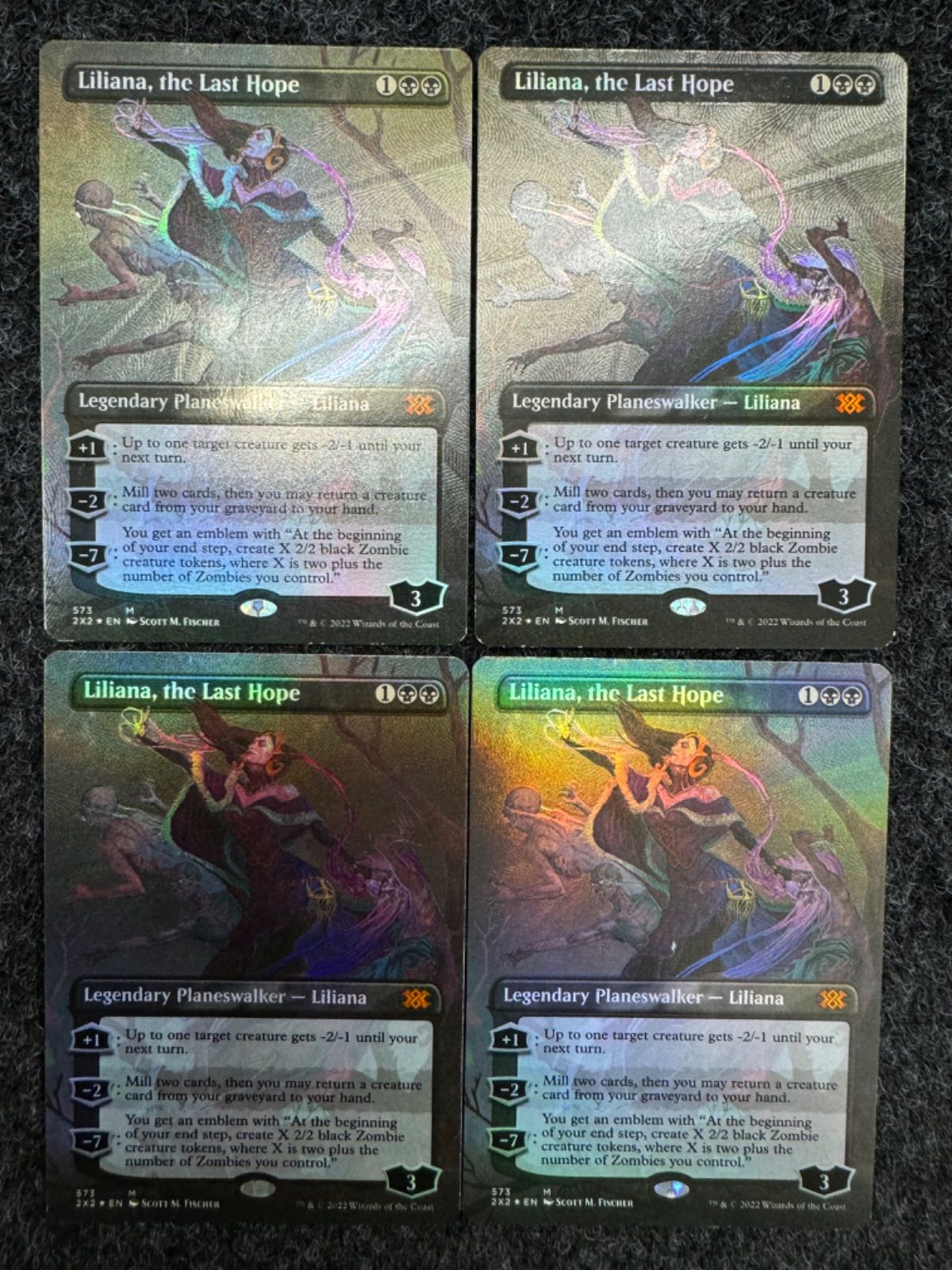 マジック：ザ・ギャザリング - リリアナ　テクスチャー foil 英語 EX+](テクスチャーFOIL)最後の望み、リリアナ/Liliana, the Last