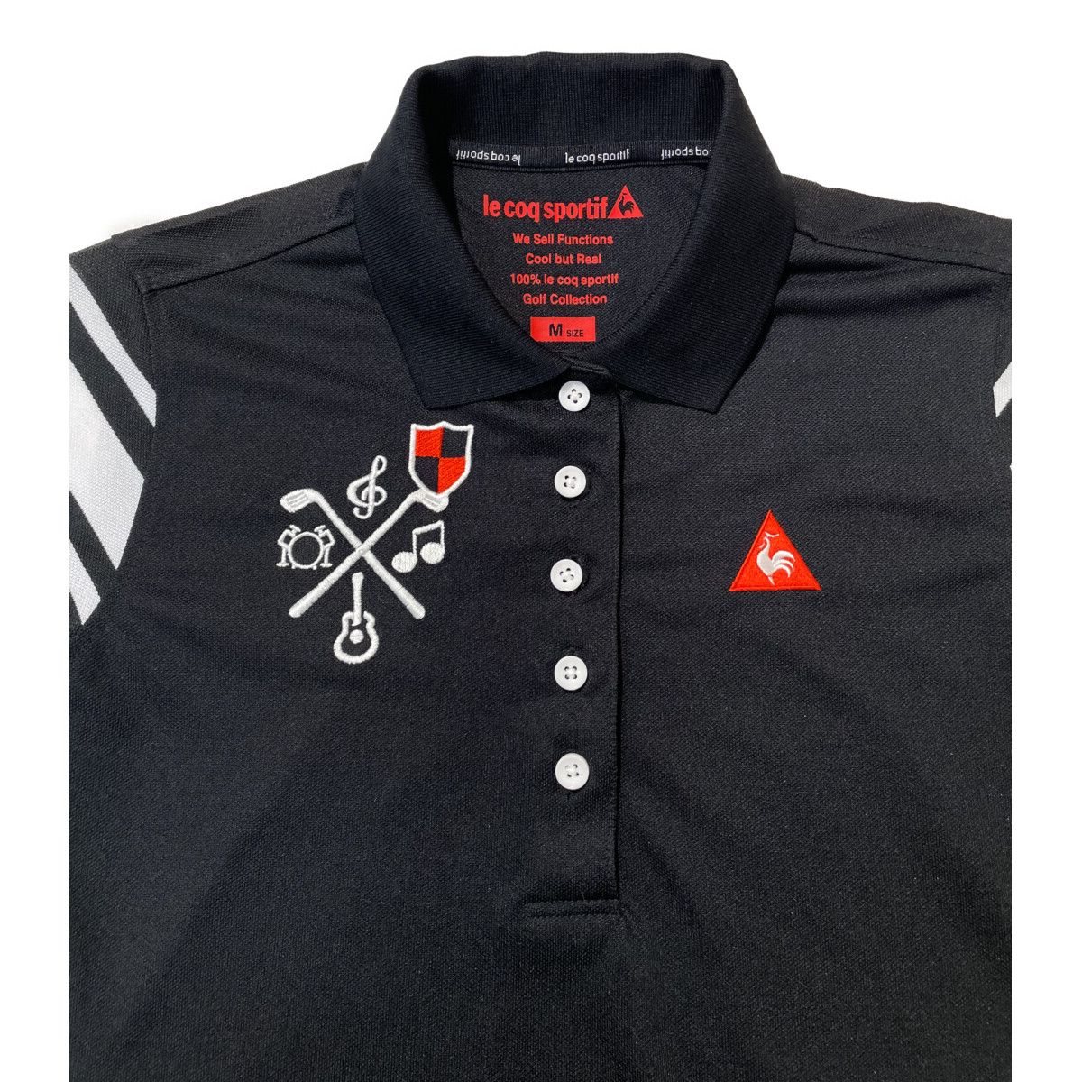 le coq sportif - coco 中古 ルコックスポルティフ le coq sportif レディース ワンピース M 黒 ブラック 半袖  ボーダー le coq sportif - coco 中古 ルコックスポルティフ le coq