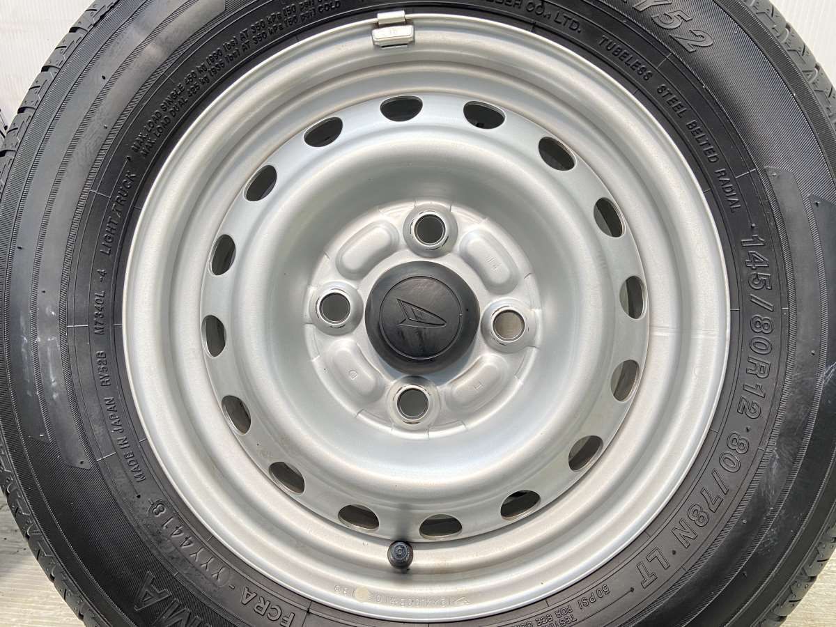 秋田発 ダイハツ アトレー ハイゼット 純正ホイール&タイヤ 145/80r12