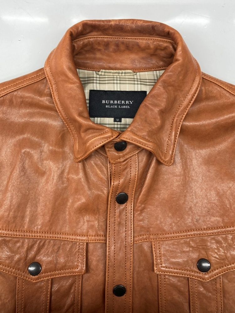 バーバリー　革ジャケット バーバリー Burberry BLACK LABEL LEATHER JACKET レザー
