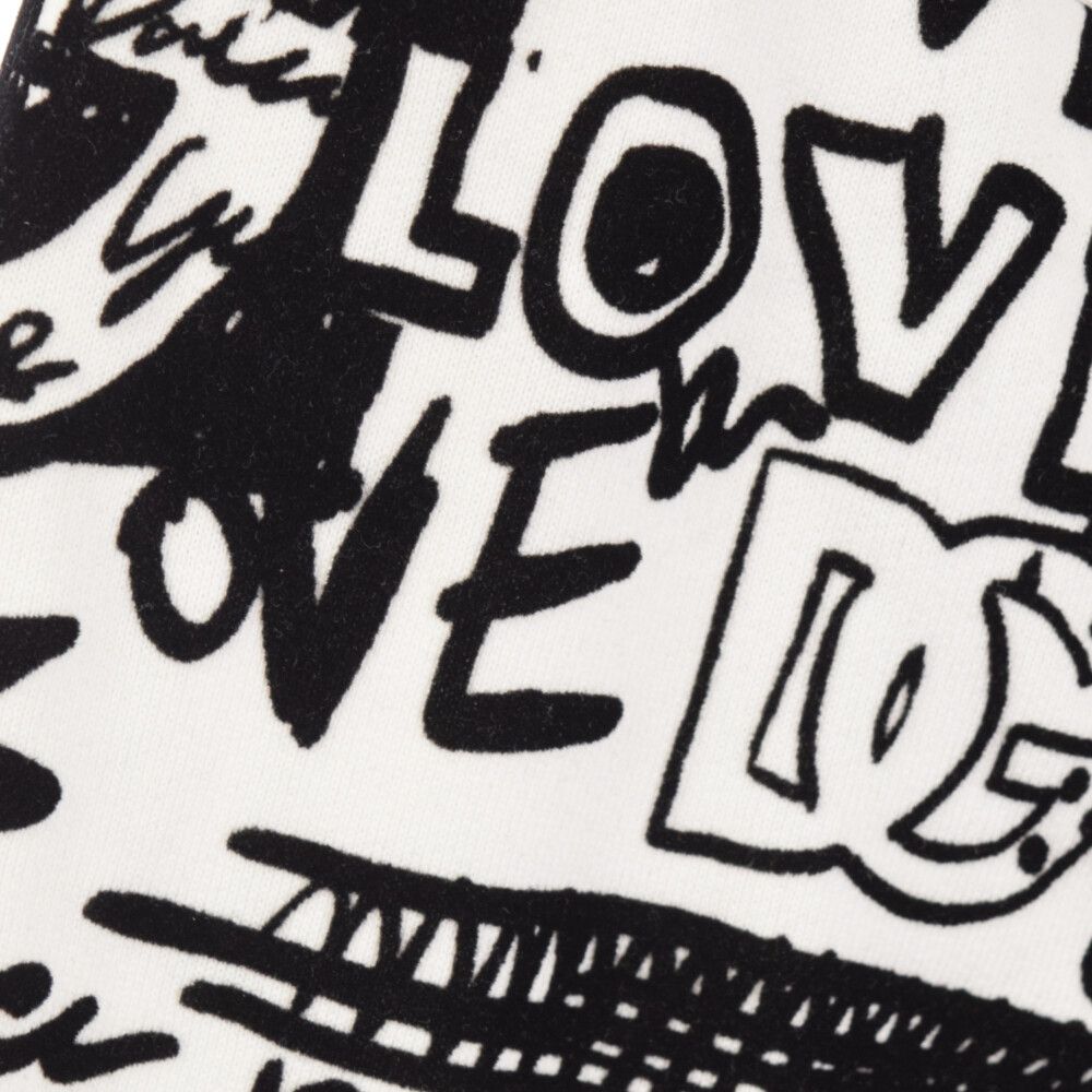DOLCE & GABBANA (ドルチェアンドガッバーナ) FLOCKED GRAFFITI PRINT