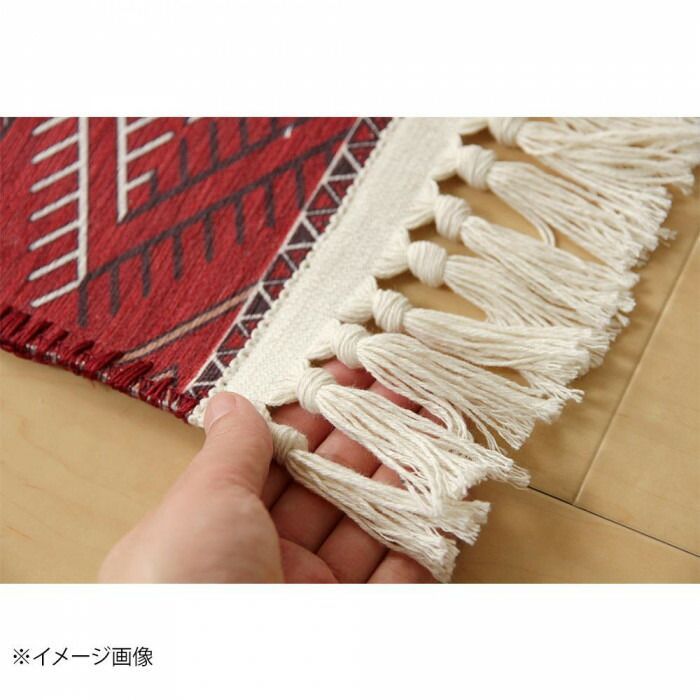 トルクメン風プリントマット RE 約45×75cm 240623201