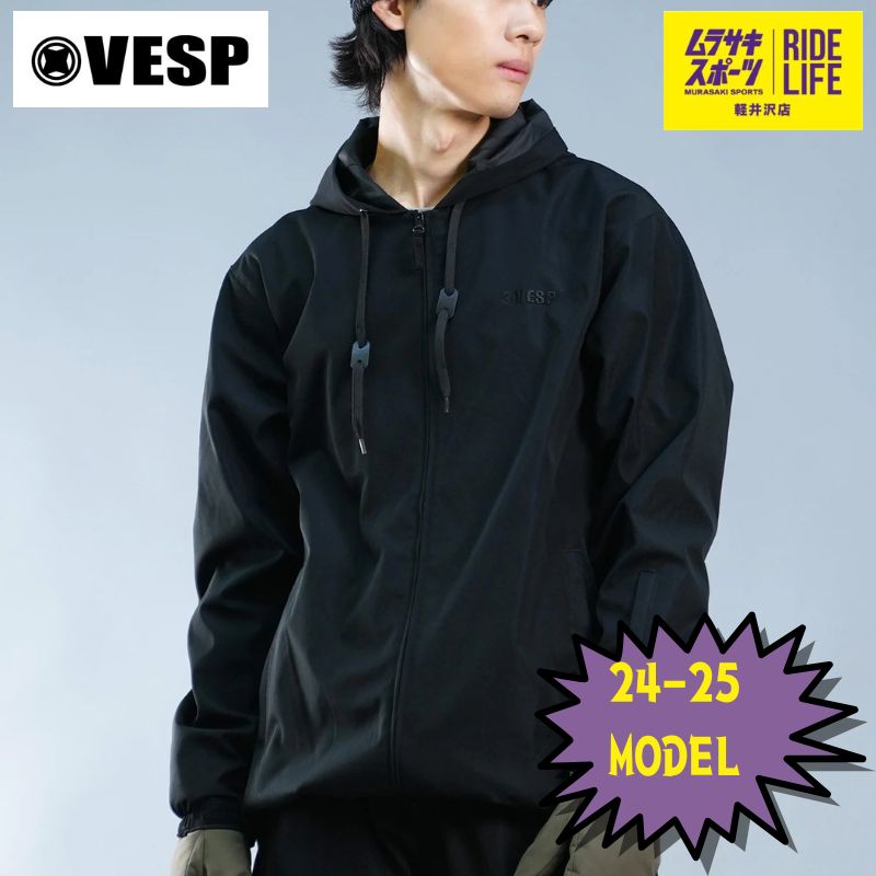 ムラスポ公式 VESP べスプ VPMJ1060 JACKET BLK 24-25 メンズ スノーウエアー スノーボード 30％OFF