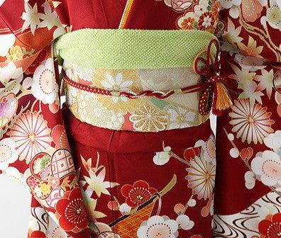 振袖 身長147-162cm 赤 re-057 振袖 身長147-162cm 赤 re-057 振袖 レンタル フルセット 赤