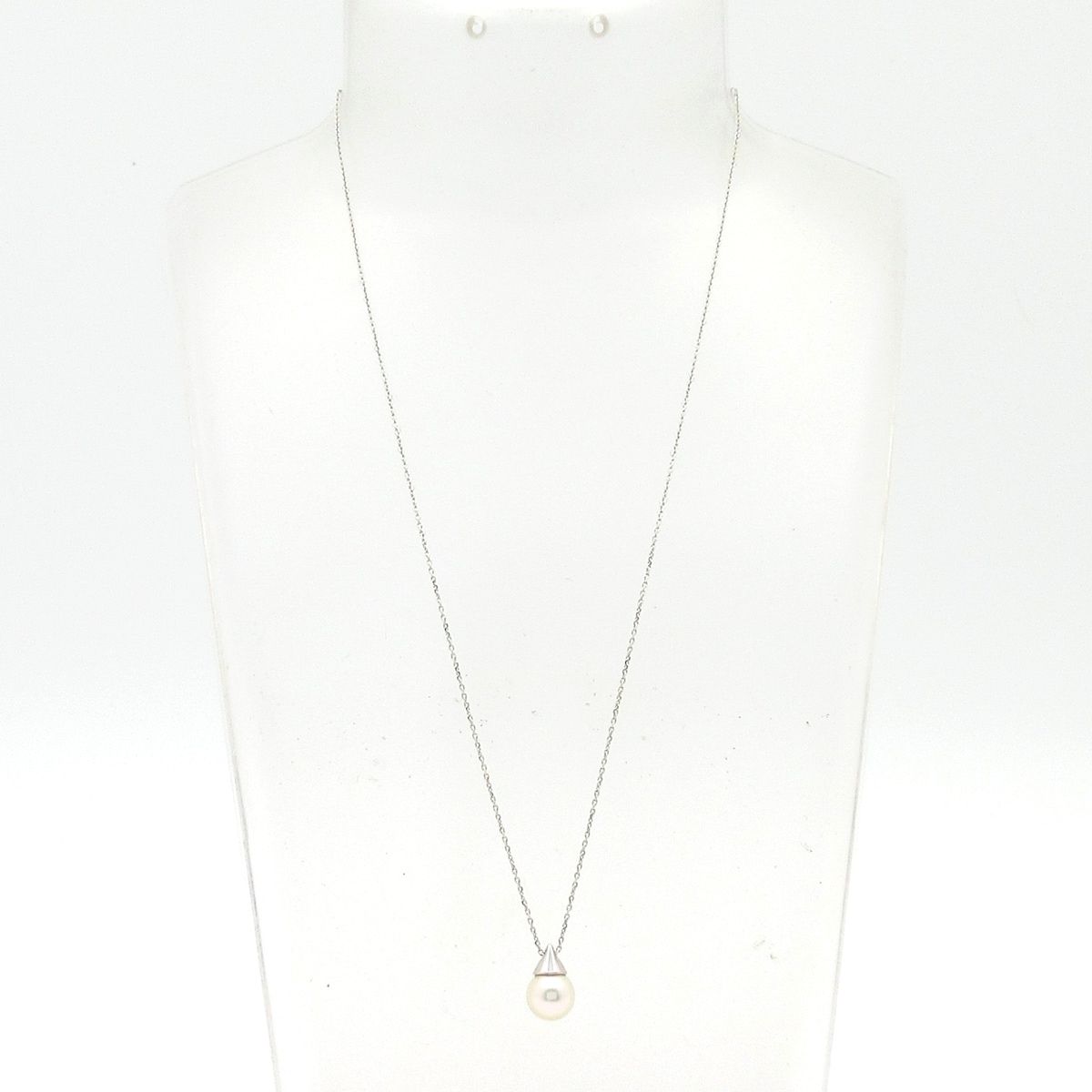 田崎真珠 TASAKI タサキシンジュ ネックレス - K18WG×アイボリー