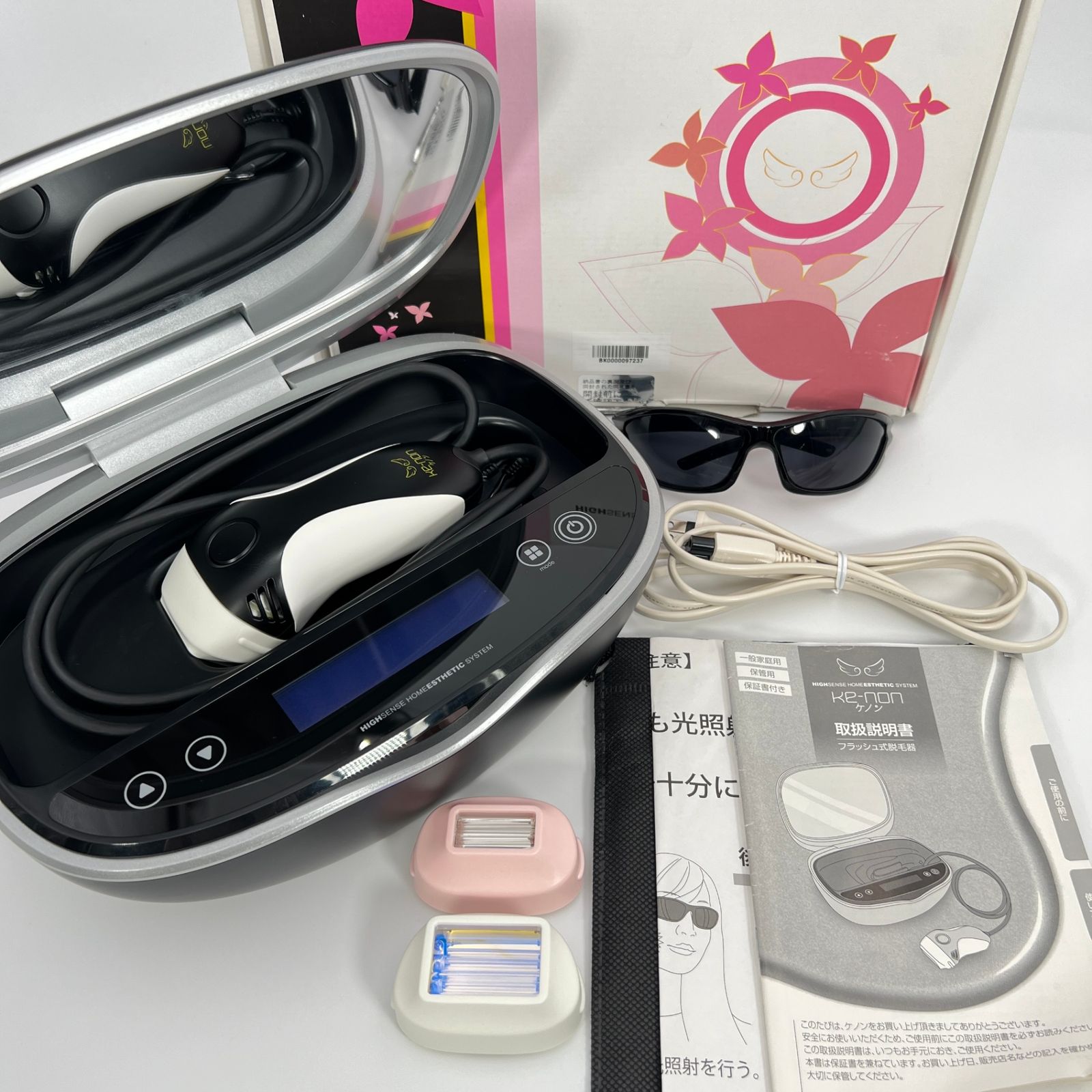 美品】ケノン Ver.6.3 眉脱毛あり カートリッジ3点 新品エクストラ+ 