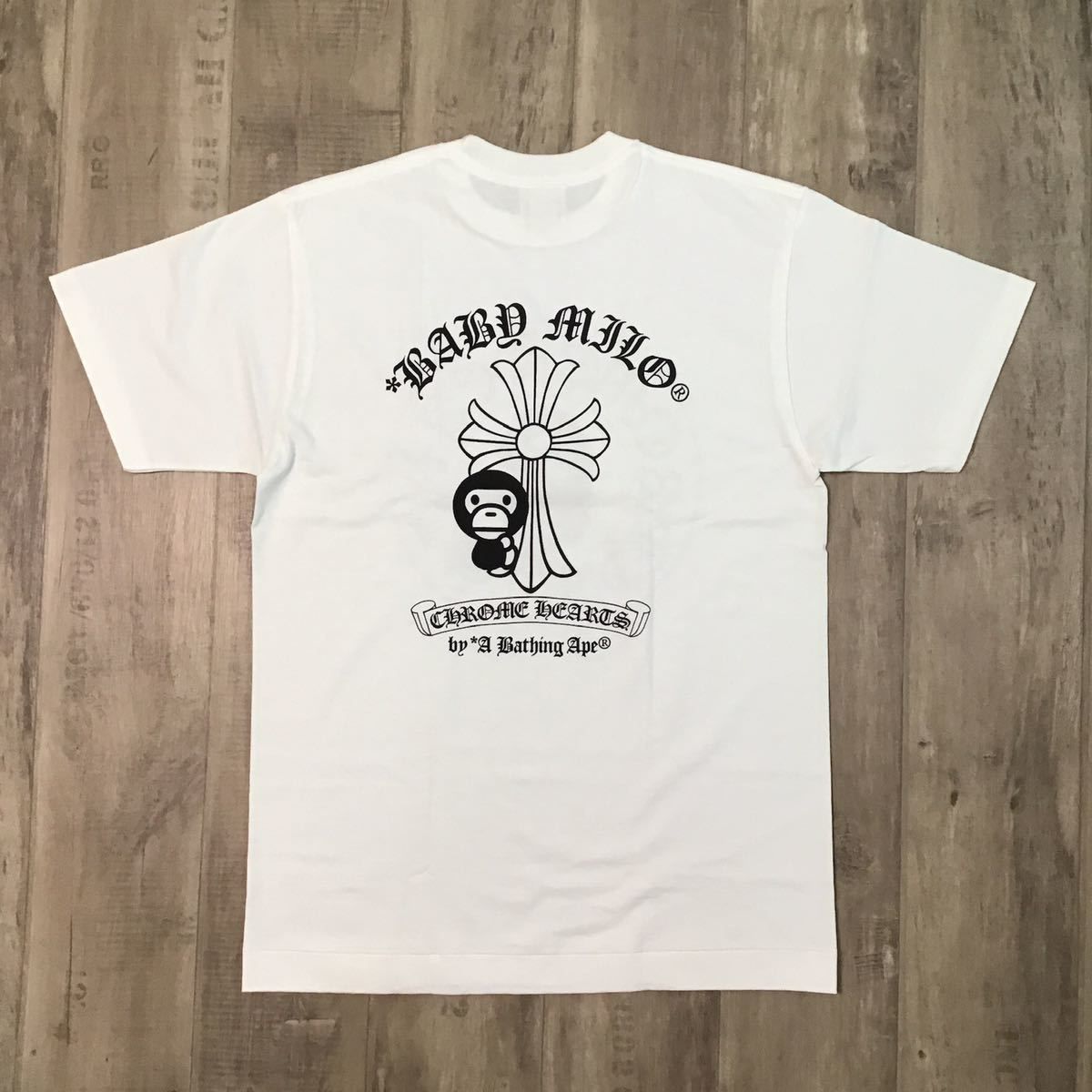 ☆新品☆ クロムハーツ × BAPE Milo Tシャツ Mサイズ a bathing ape Chrome Hearts エイプ ベイプ  アベイシングエイプ マイロ NIGO - メルカリ