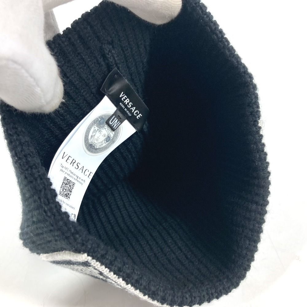 ❤お得なお品❤クリーニング済み Ｈマークニット帽 ベージュ エルメス レディース ❤お得なお品❤クリーニング済み Hマークニット帽 ベージュ