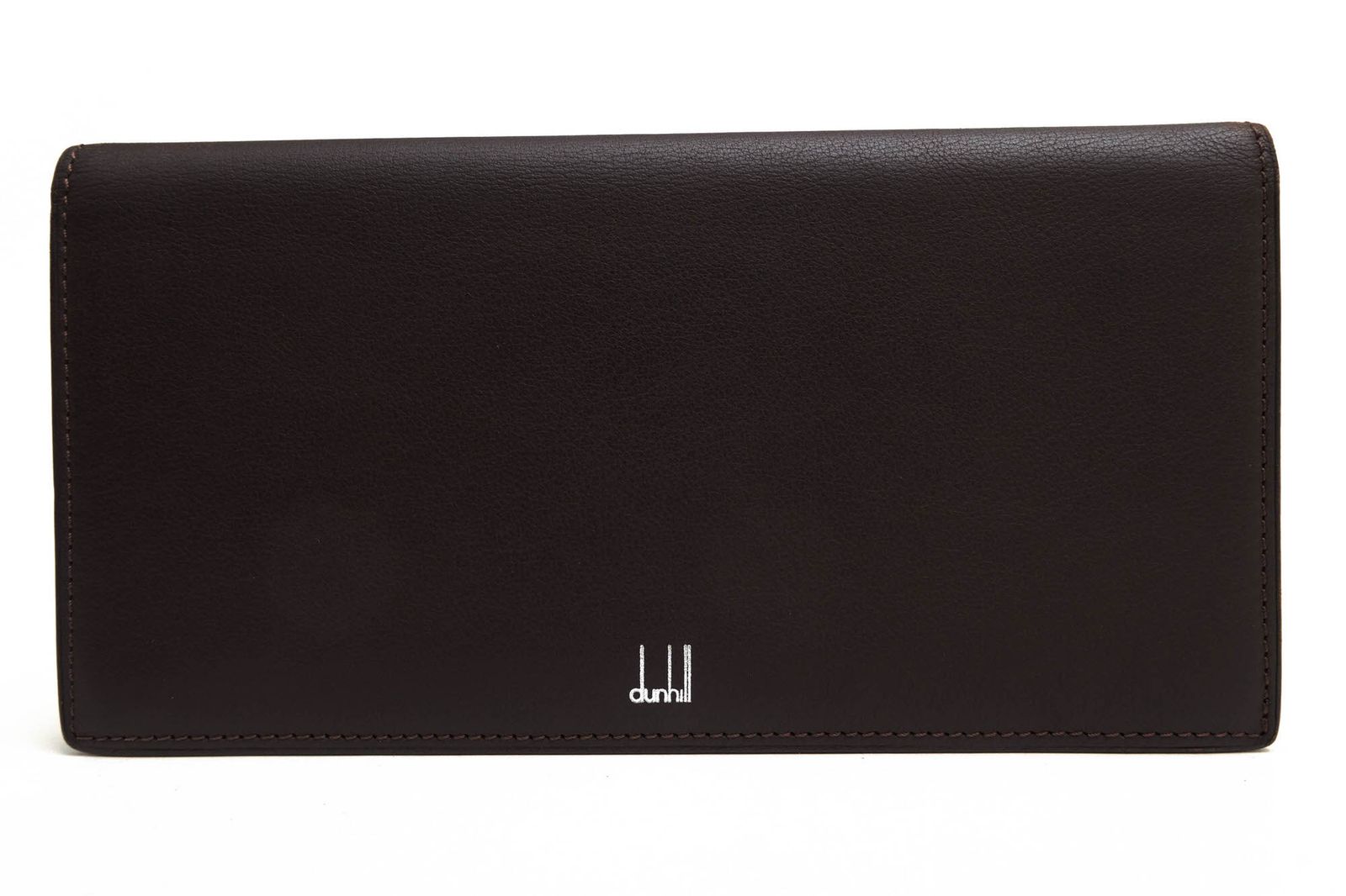 ダンヒル Dunhill 長財布 財布 ウォレット メンズ 男性 男性用 レザー 革 本革 ダークブラウン 茶 ブラウン WS1001B EDITION エディション 二つ折り 小銭入れなし 札入れ