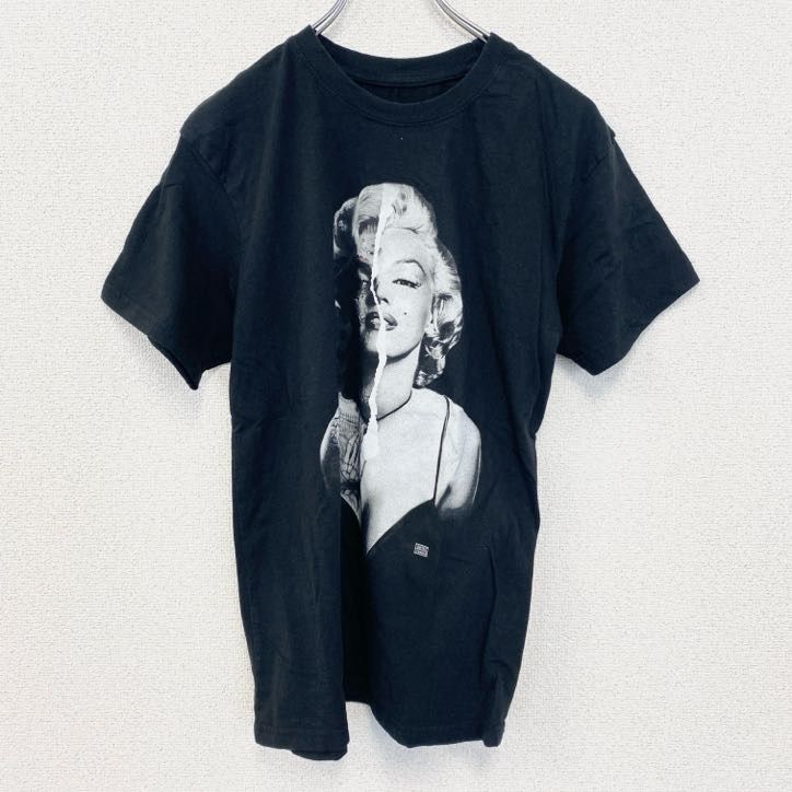 古着 used 半袖音楽プリントTシャツ マリリンモンロー タトゥー
