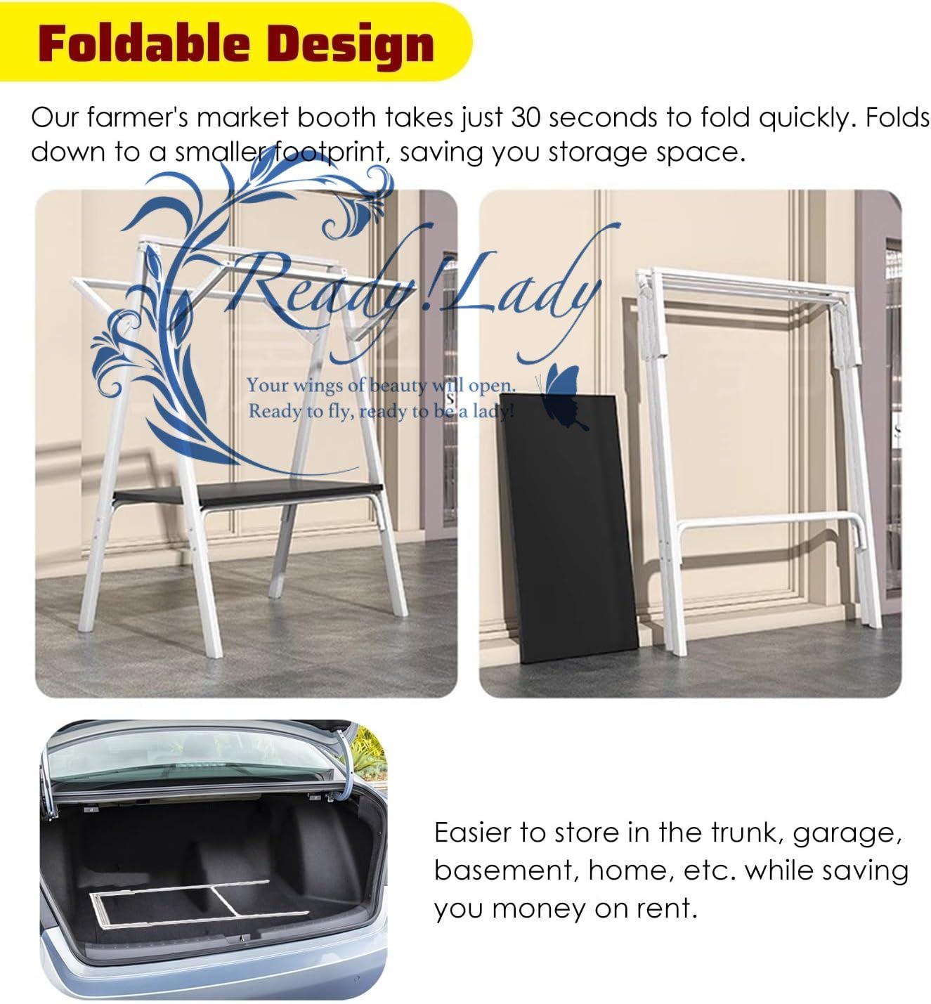 屋台 PE茅葺き屋根付き折りたたみ式マーケットストール