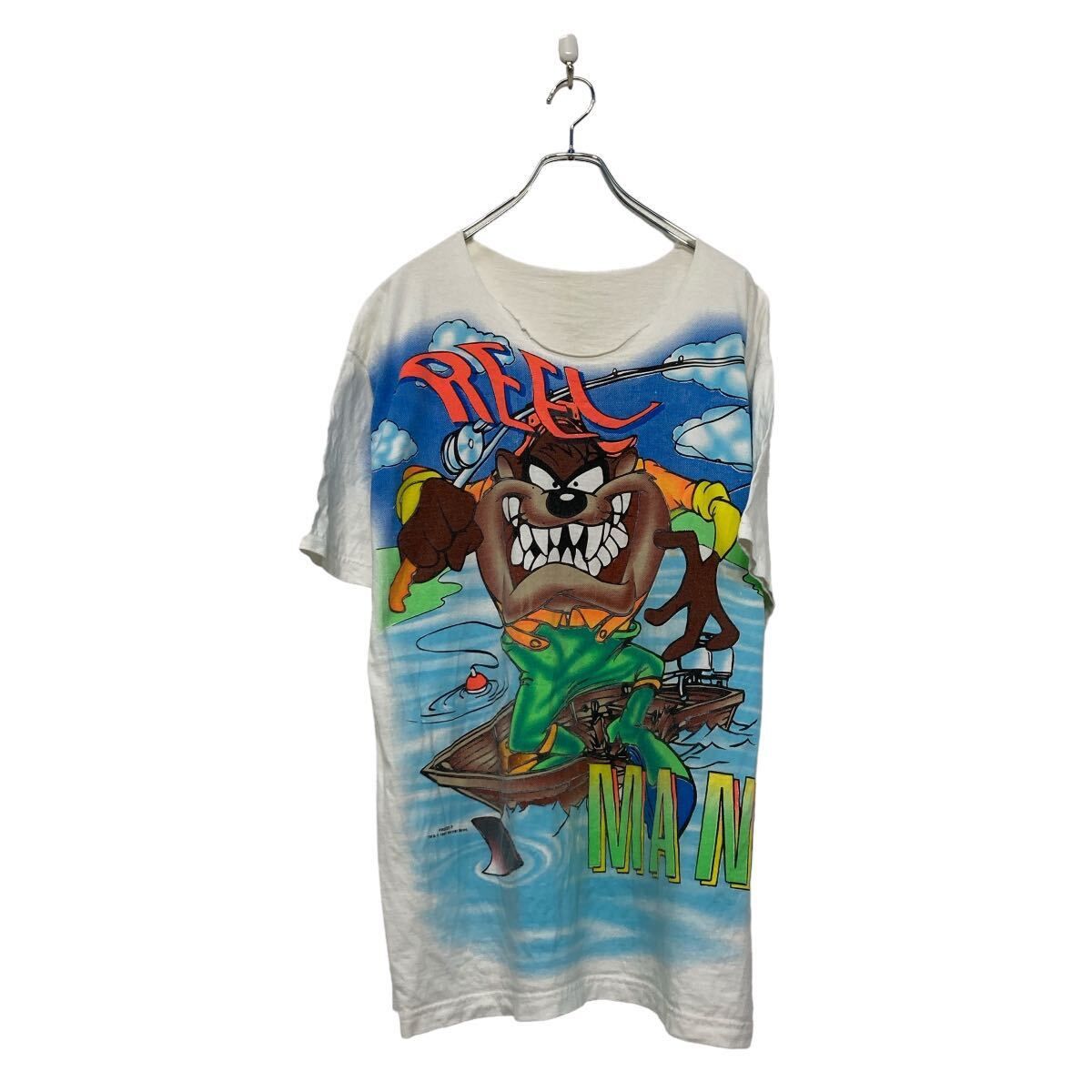 LONNEY TUNES 半袖 プリント Tシャツ XL~ ホワイト タズマニアン