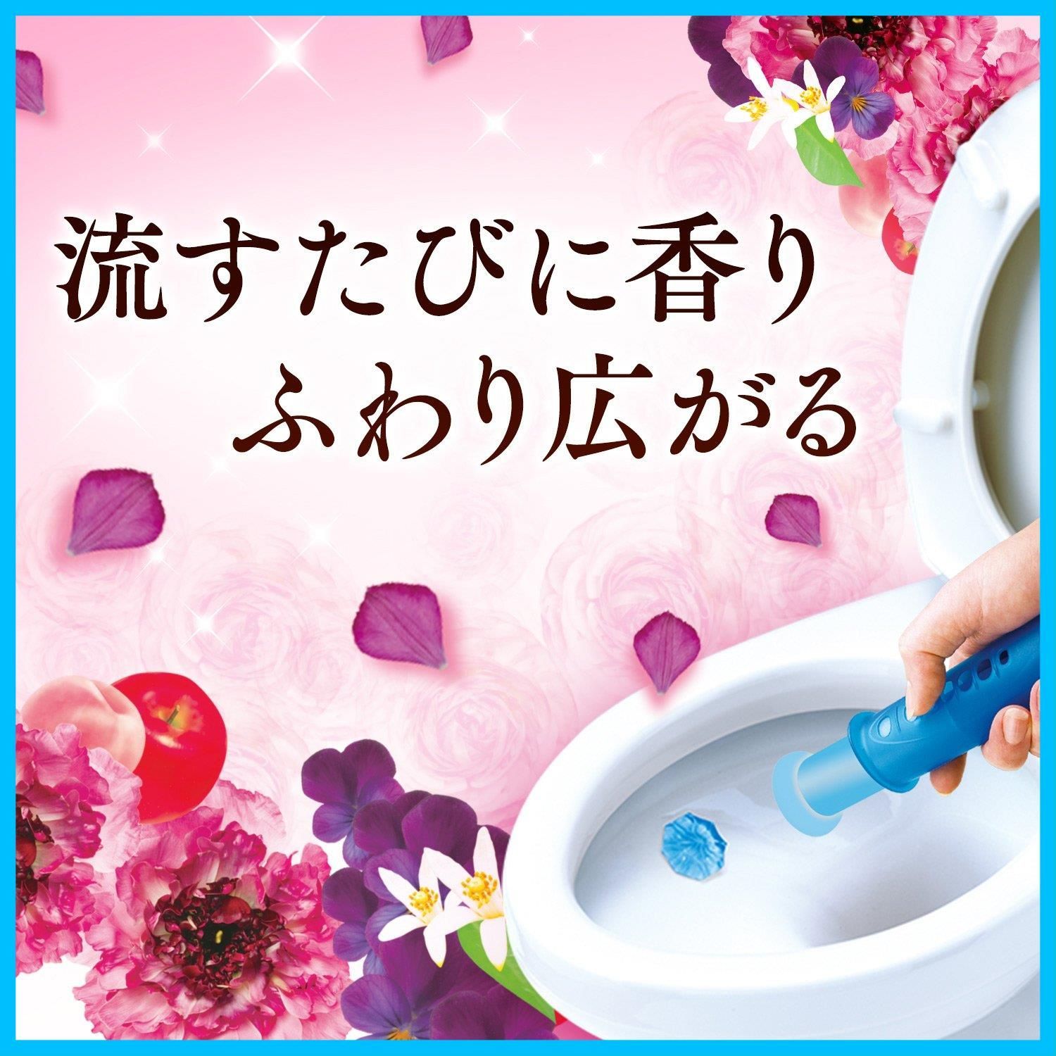 本体 アロマティックブロッサムの香り 贅沢フレグランス ハンドル1本 付替用1本 トイレスタンプ 12.6g トイレ洗浄剤 2スタンプ スクラビングバブル