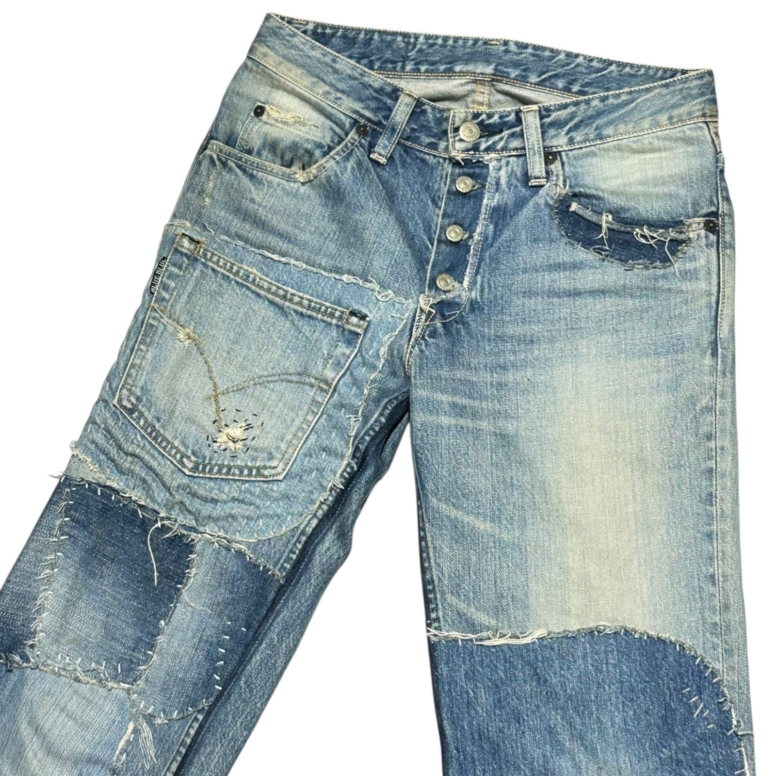 BLUE BLUE(ブルーブルー) Patchwork Remake Denim Pants パッチワーク