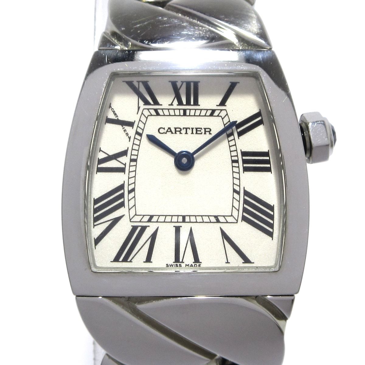 Cartier カルティエ 腕時計 ラドーニャSM W6600121 レディース SS アイボリー