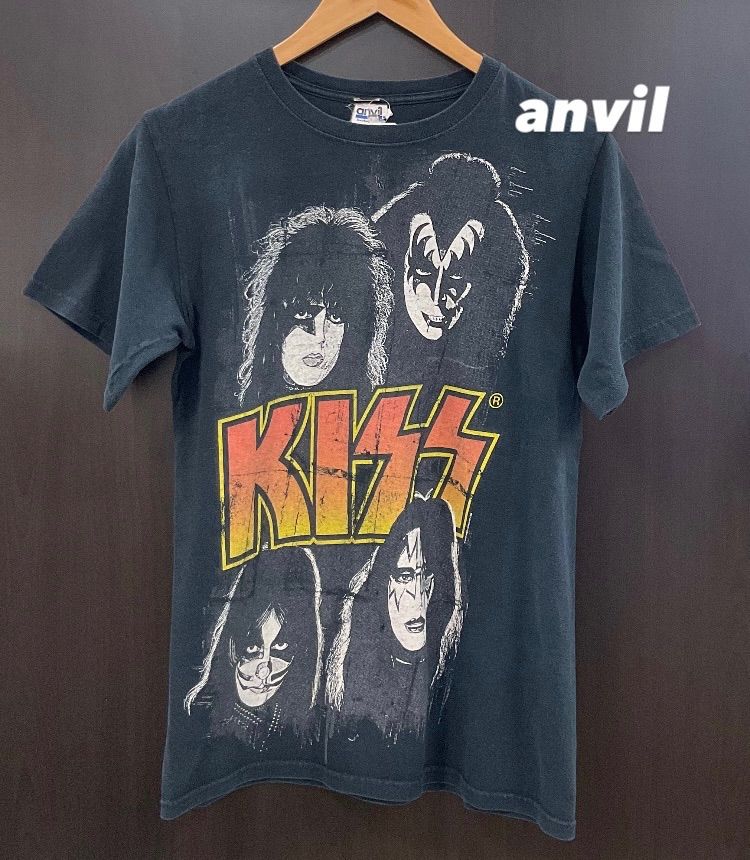 KISS シャツ　状態悪いが味あり KISS シャツ状態悪いが味あり