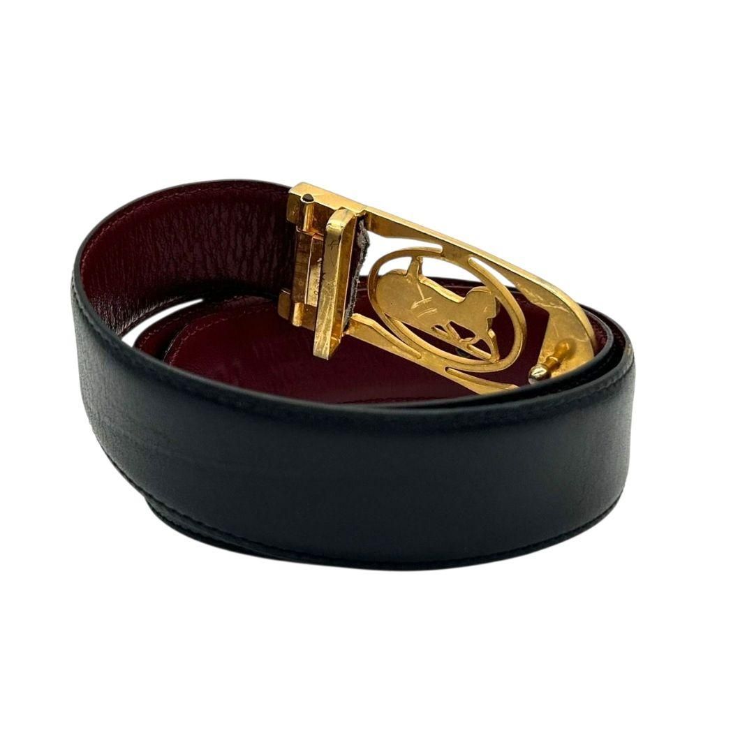 未使用保管品　CELINE ベルト　リバーシブル　馬車金具　ゴールド　黒×茶 imgrc0124466282.jpg