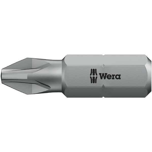 WERA ヴェラ 100本入 ポジドライブネジ用 ドライバービット 差込6.35mm 刃先サイズPZ2 全長25mm 072444 工具 ツール DIY