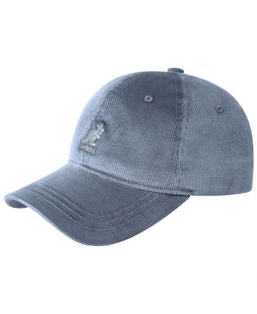 カンゴール メンズ 帽子 Cord Baseball - Sport Caps Denim blue
